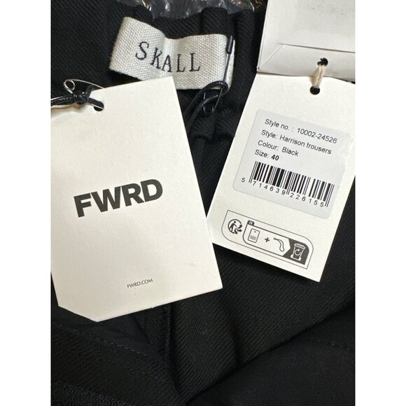 Skall Studio Harrison Trousers in Black 40 New Womens Relaxed Pants - Picture 8 of 9